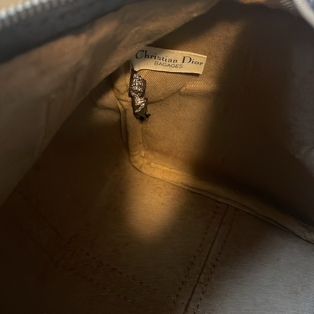 💎Authentic vintage Dior trotter canvas leather Boston bag w/original tags - Picture 8 of 16